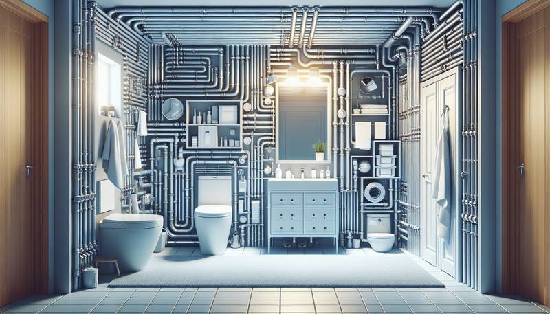 How to Hide Pipes in the Bathroom