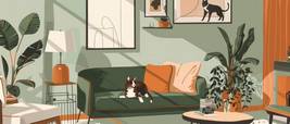 Designing Pet Friendly Homes with 3D Furniture Mockups