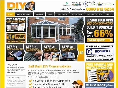 https://www.diyconservatories.co.uk/ website